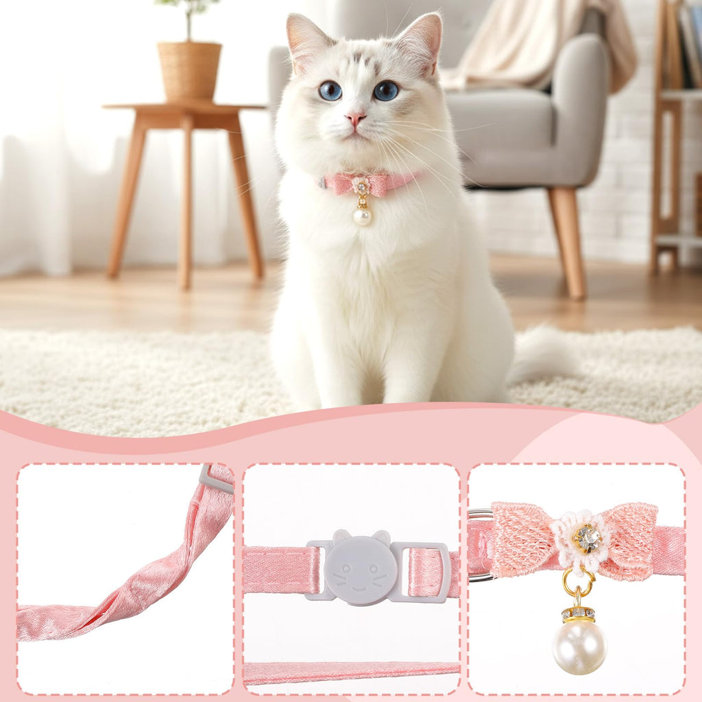 Adjustable Pink Breakaway Cat Collar Z740674