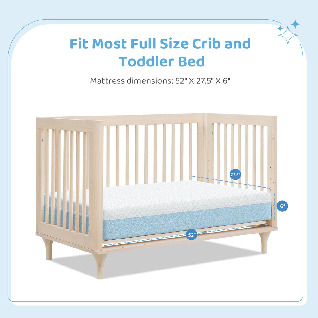 Dual-Sided Gel Memory Foam Crib Mattress M205