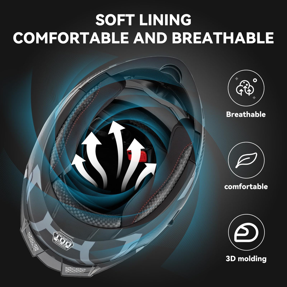 DOT Approved Modular Flip Up Motorcycle Helmet P6206