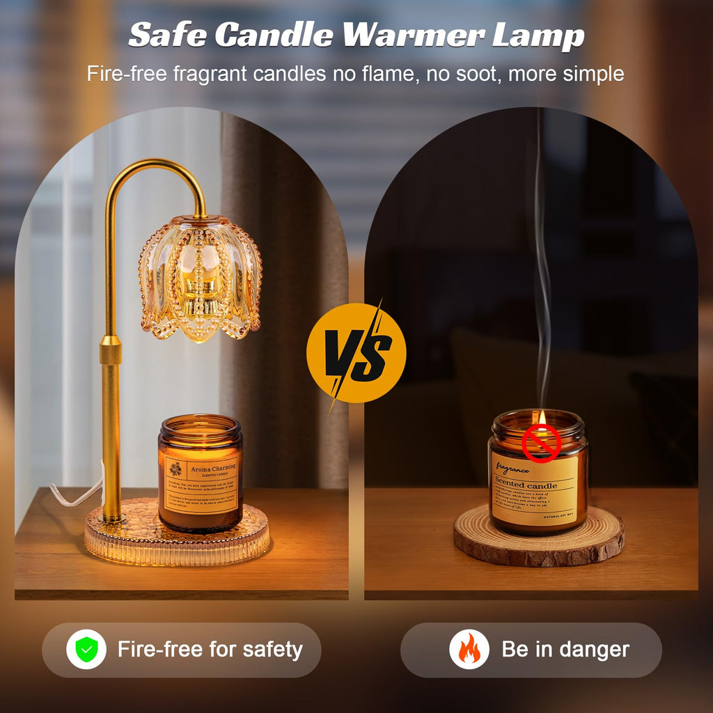 Candle Warmer Lamp with Timer & Dimmable Light X71619