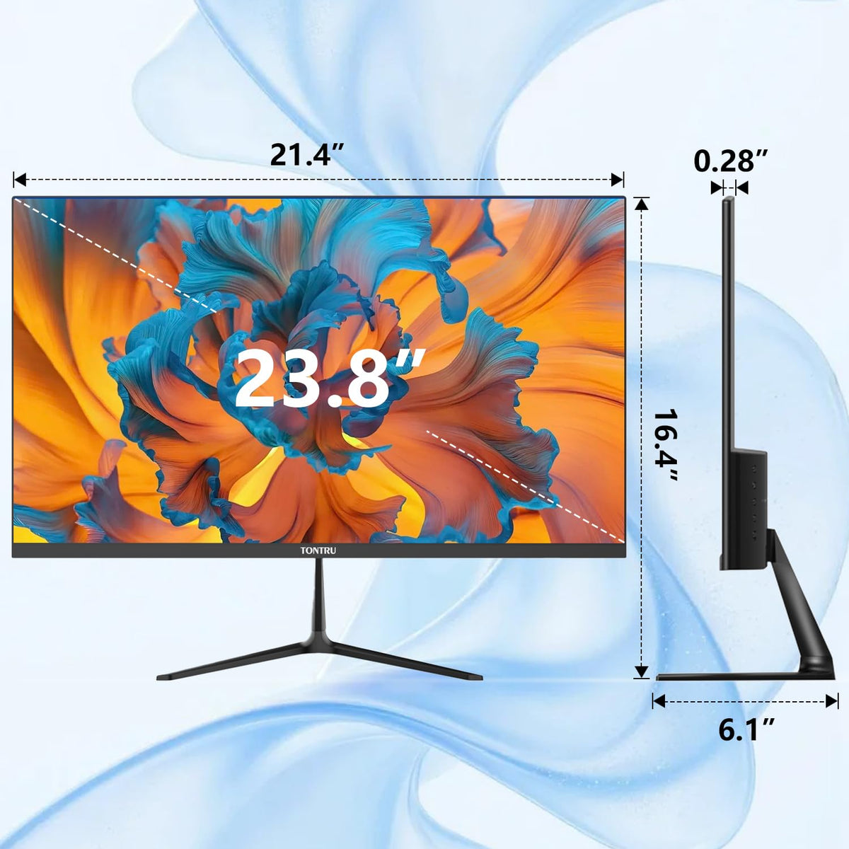 23.8 inch Full HD VA Monitor 75Hz Black K12638
