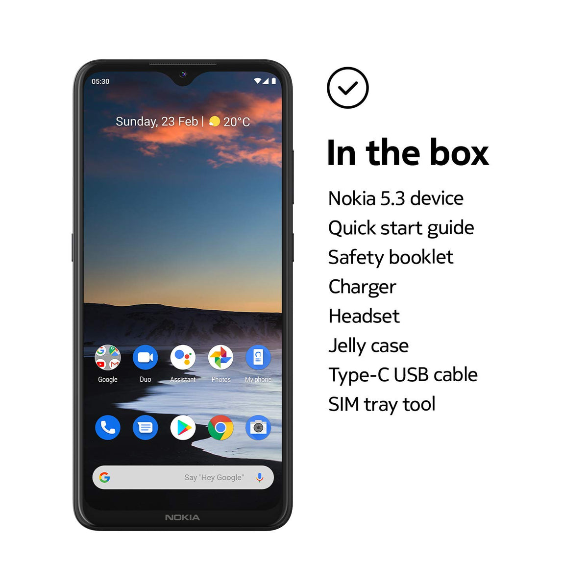 Unlocked Smartphone 4/64GB Charcoal N482