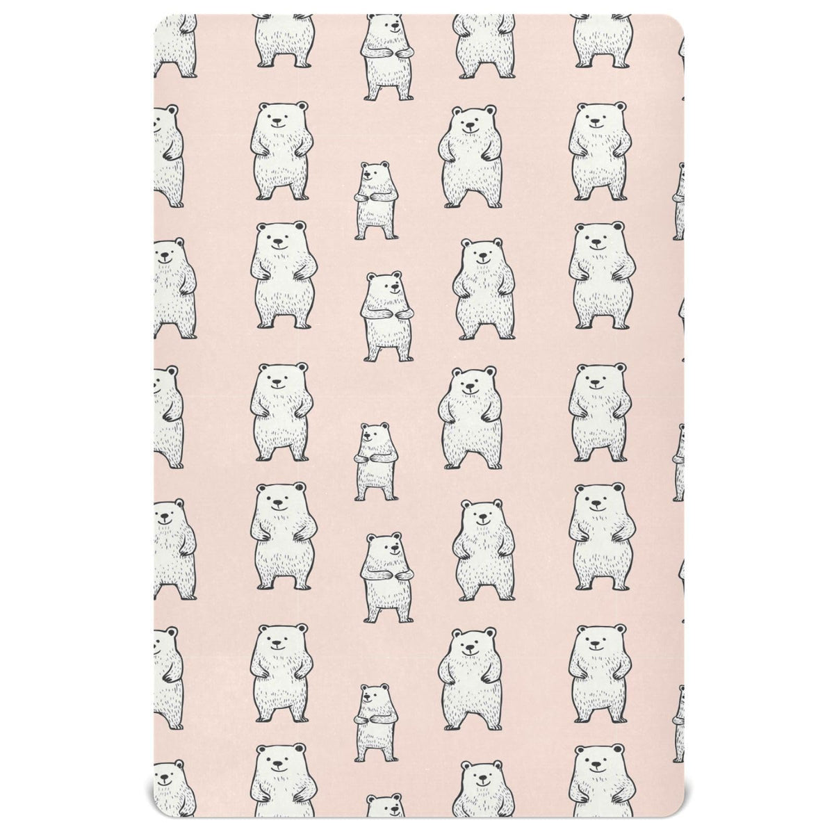Soft Breathable Microfiber Crib Sheet, Standard Size 28in x 52in L234