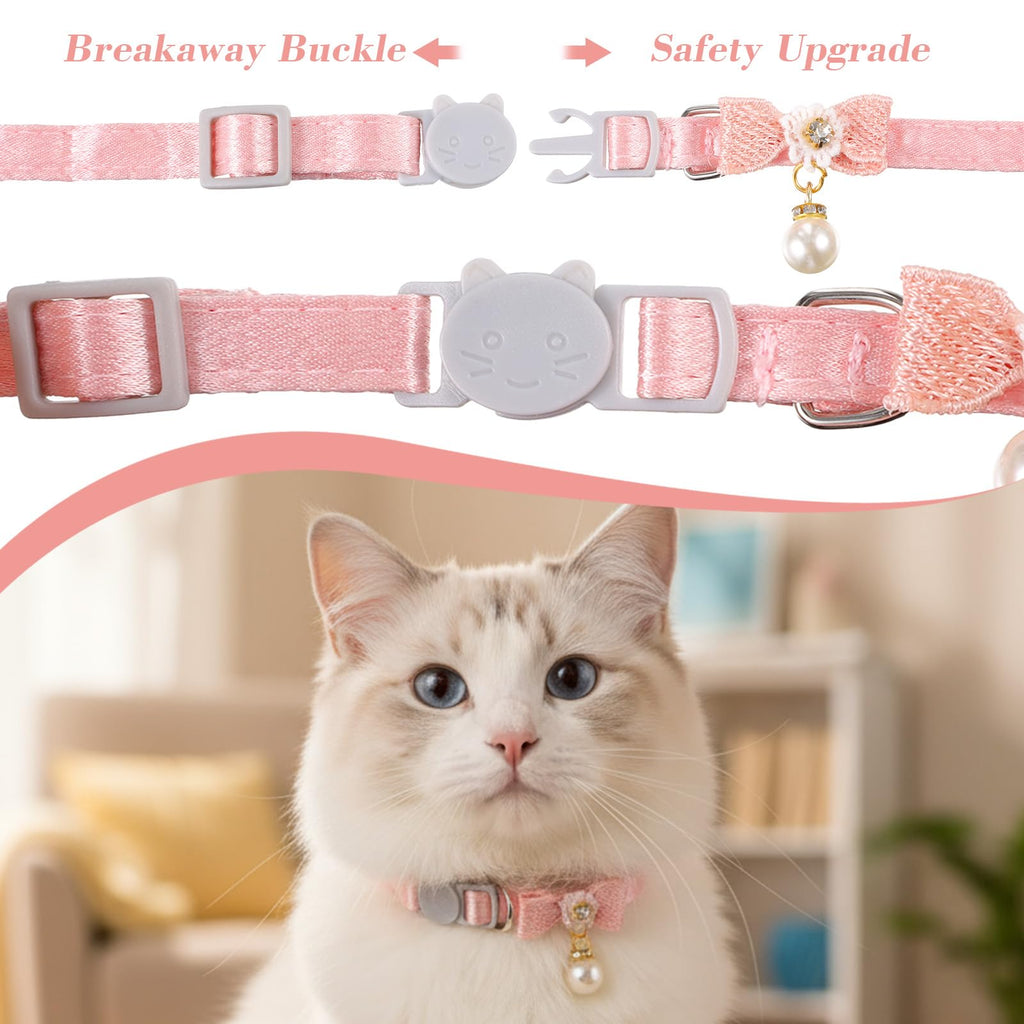 Adjustable Pink Breakaway Cat Collar Z740674