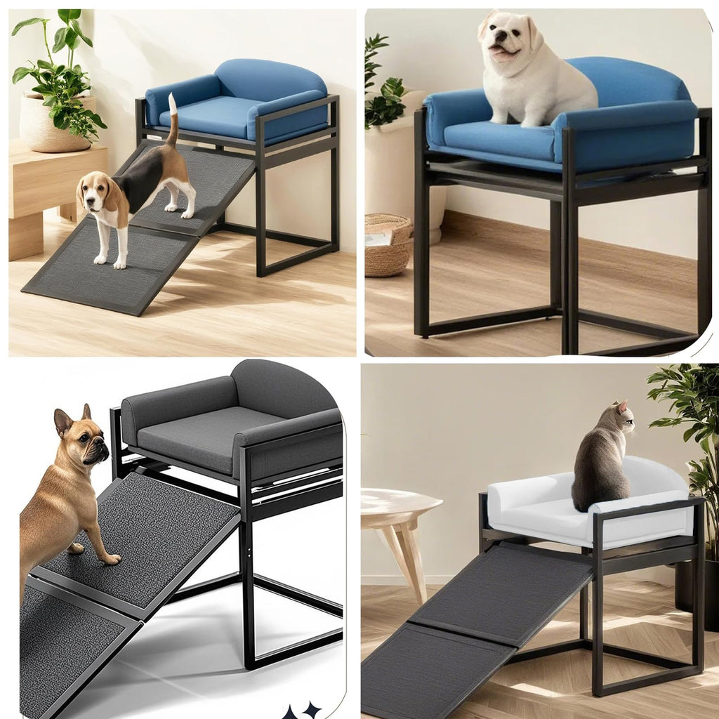 Extra Wide Non Slip Dog Stairs with Wheels M517