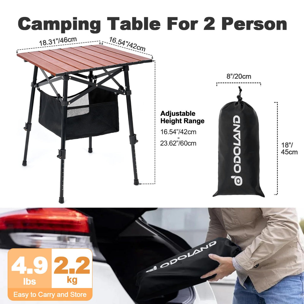 Portable Folding Camping Table Adjustable Height Z793