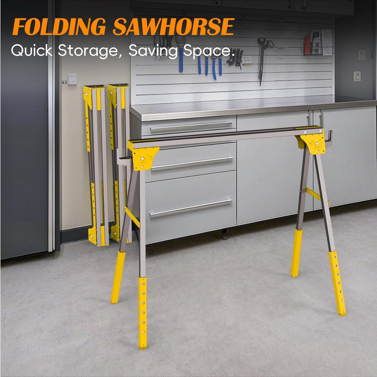 Adjustable Folding Saw Horses 2 Pack H503