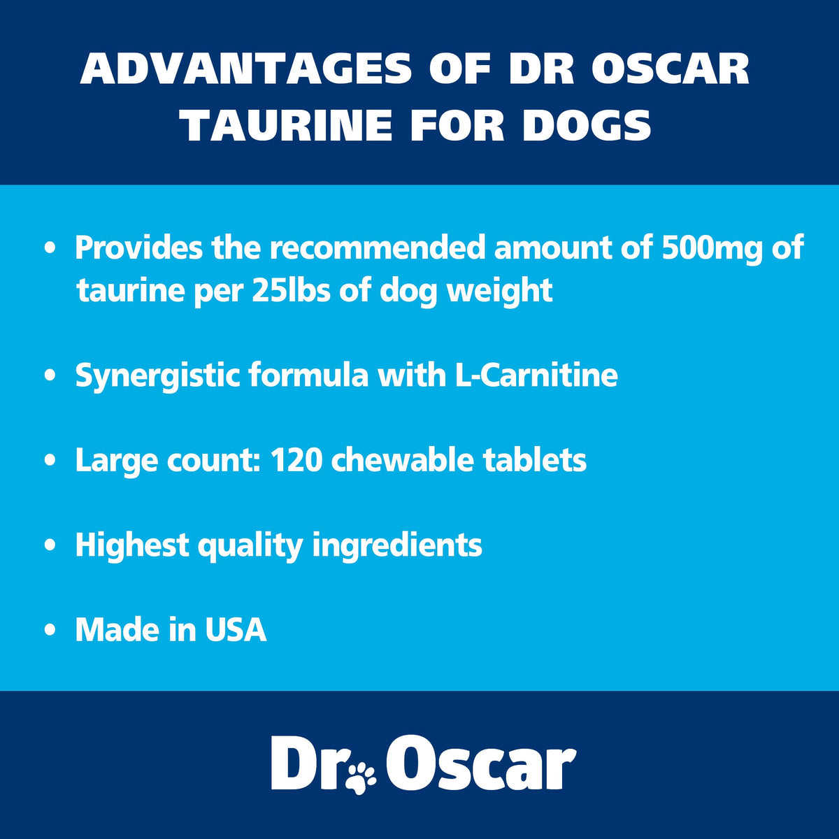 Taurine Supplement for Dogs 120ct O67243