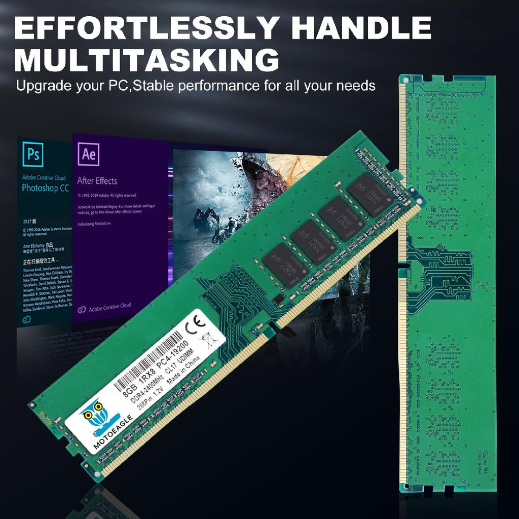 16GB DDR4 RAM 2x8GB 2400 MHz Non-ECC Desktop Memory KIT A7655