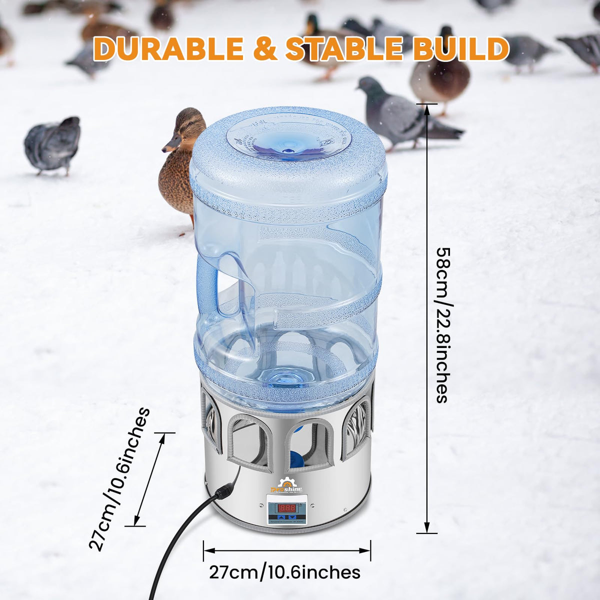 Heated Chicken Waterer 5 Gallon X617
