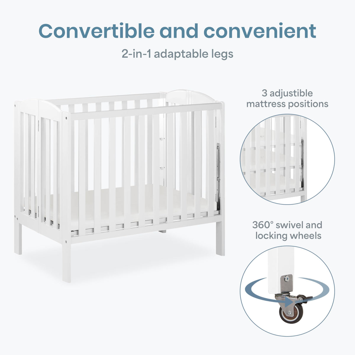 Mini Folding 3-in-1 Portable Baby Crib K91899