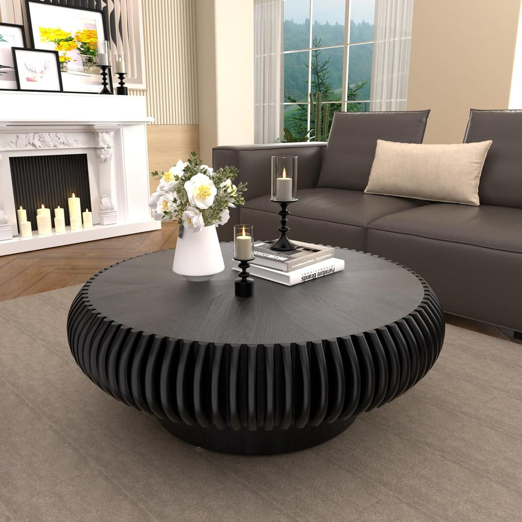 Black Round Coffee Table F88749