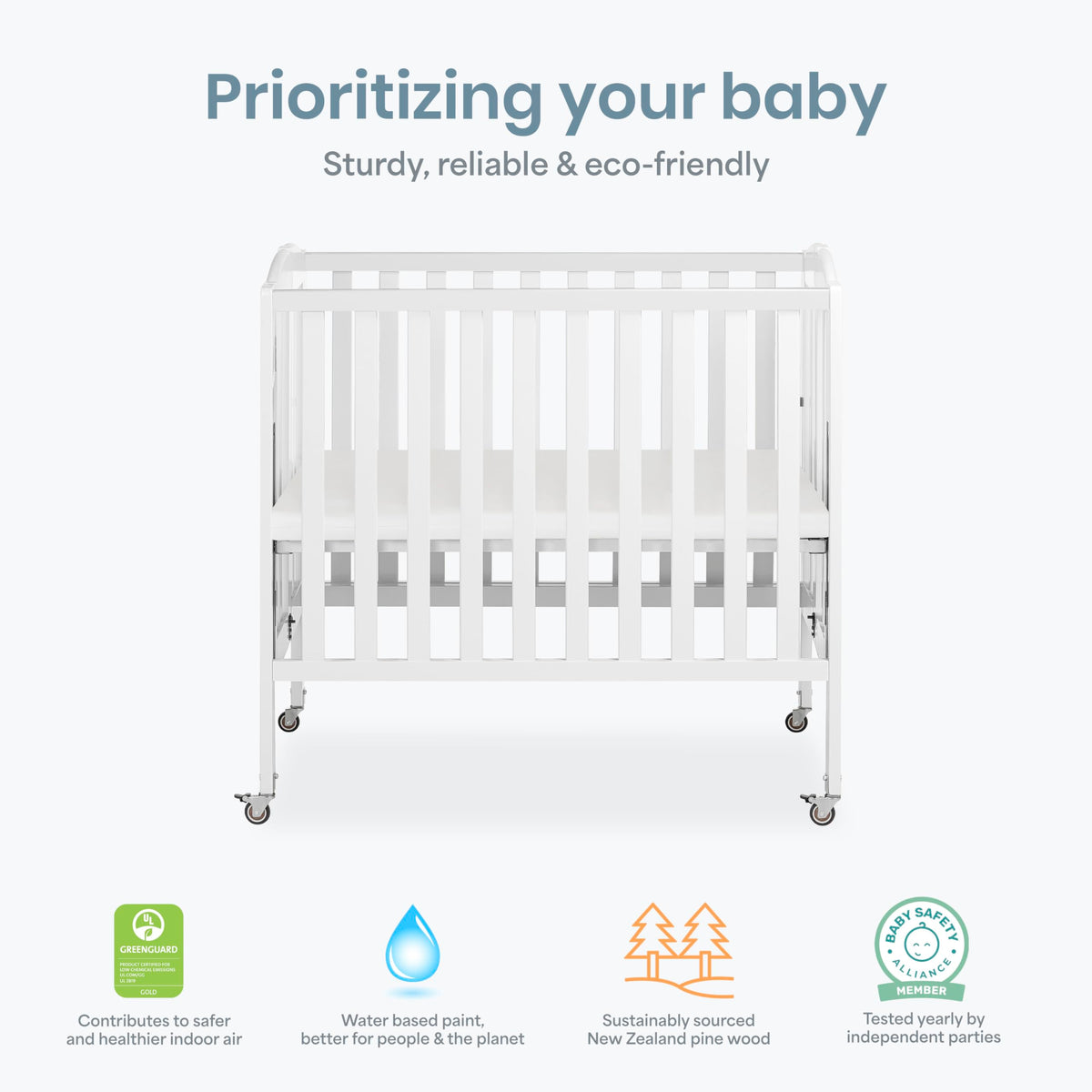 Mini Folding 3-in-1 Portable Baby Crib K91899