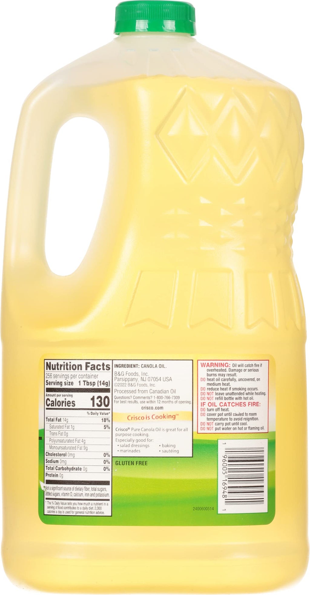 Canola Oil 1 Gallon Pack of 2 S66485