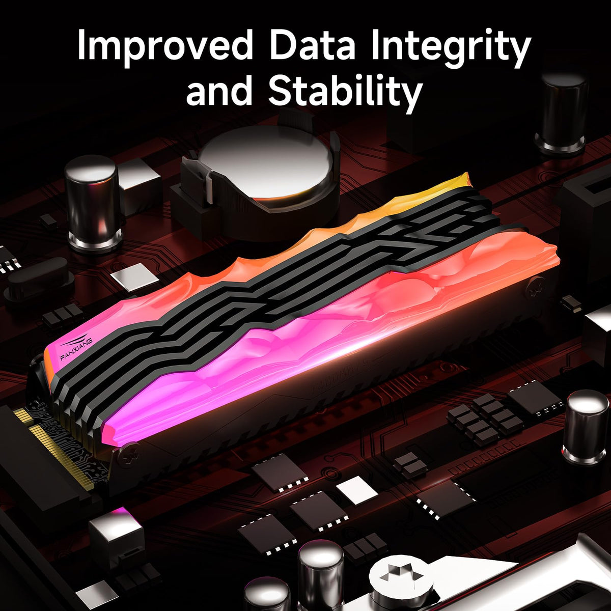 2TB NVMe M.2 SSD PCIe 4.0 Internal Solid State Drive with RGB Heatsink H9644