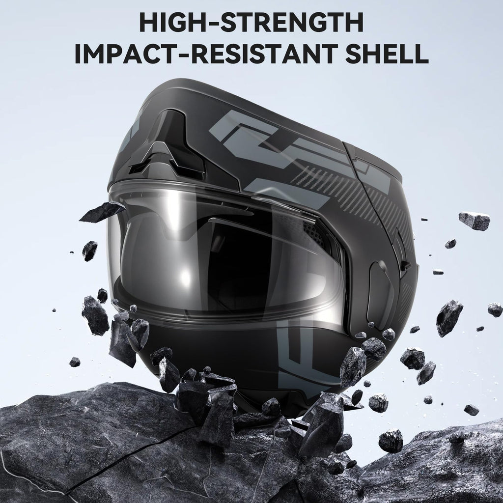 DOT Approved Modular Flip Up Motorcycle Helmet P6206