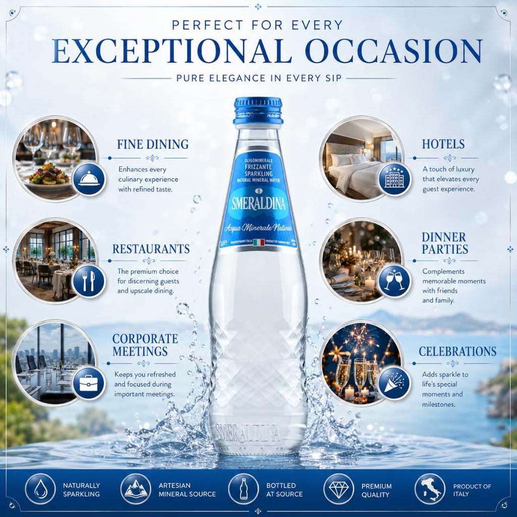 Sparkling Natural Mineral Water 11.2 fl oz Pack of 12 S8674