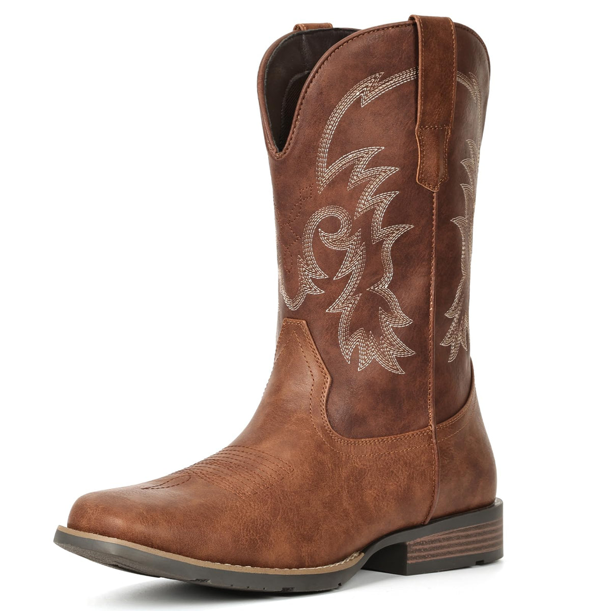 Cowboy Boots Square Toe Embroidery W18603
