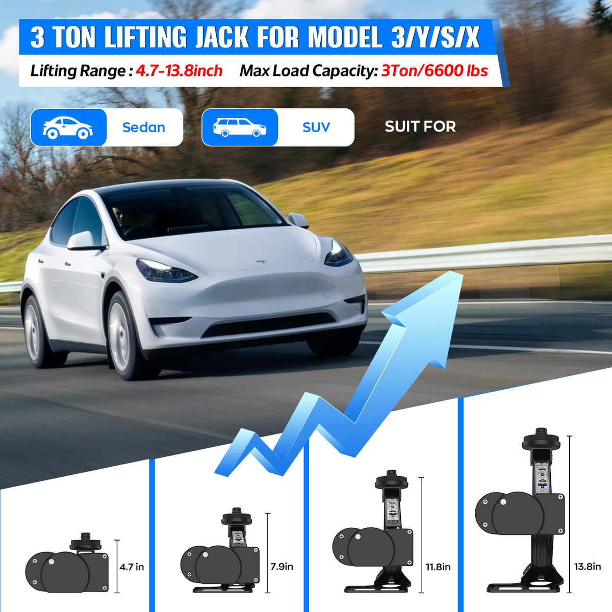 3 Ton Electric Car Jack O67690