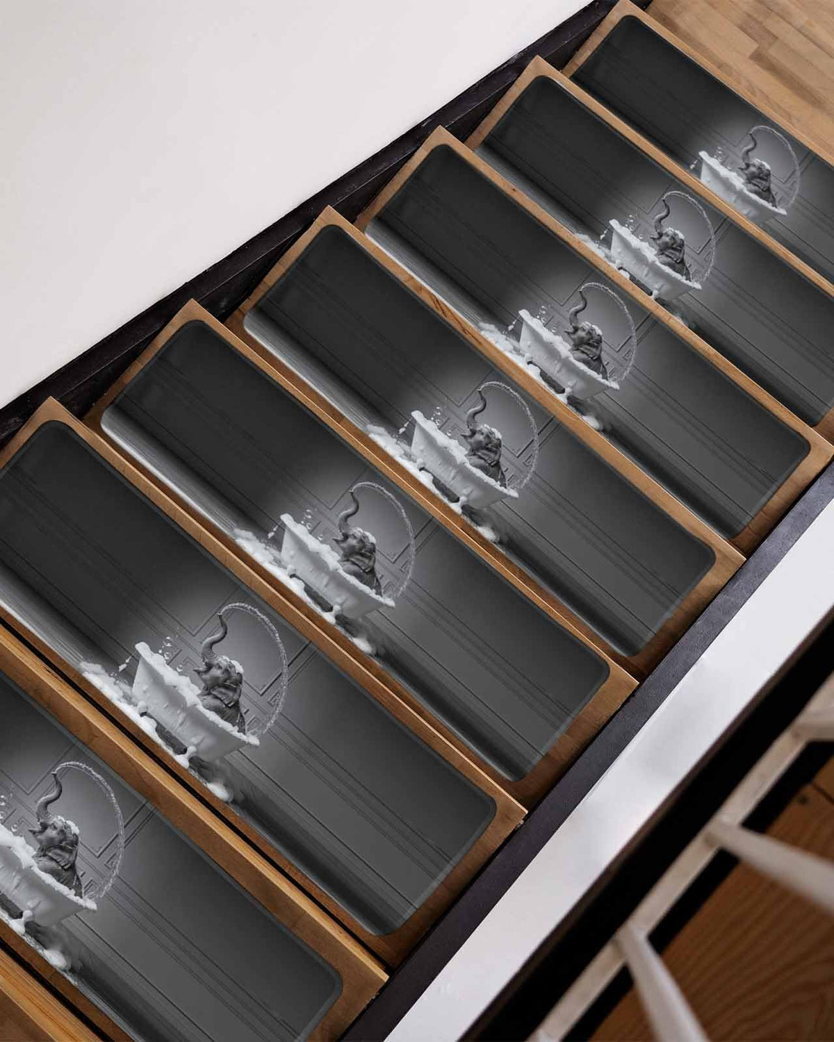 Grey Non Slip Stair Treads 15PCS D46060