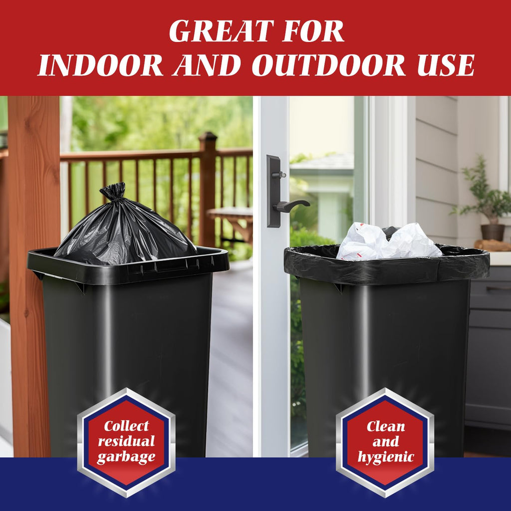 Black 40-45 Gallon Trash Bags 100 Count T865