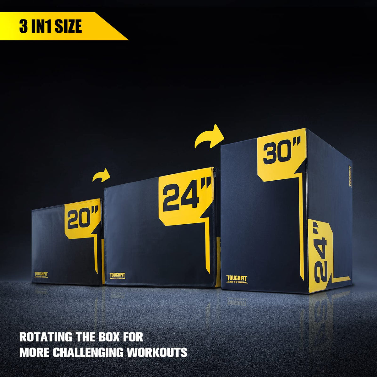 3 in 1 Foam Plyometric Box J276