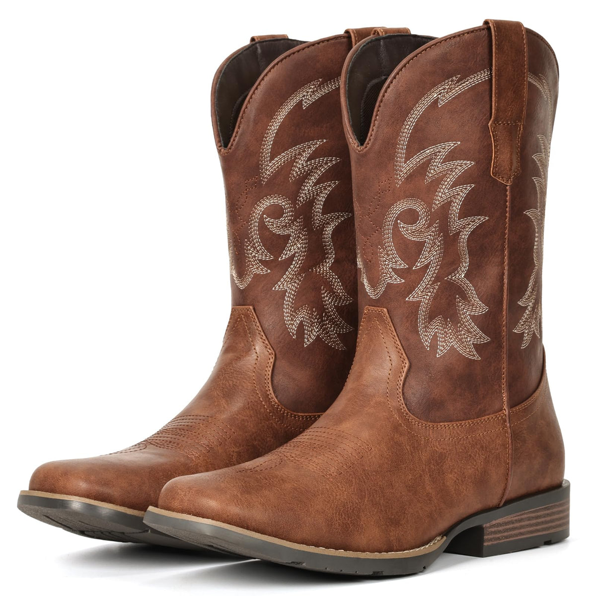 Cowboy Boots Square Toe Embroidery W18603