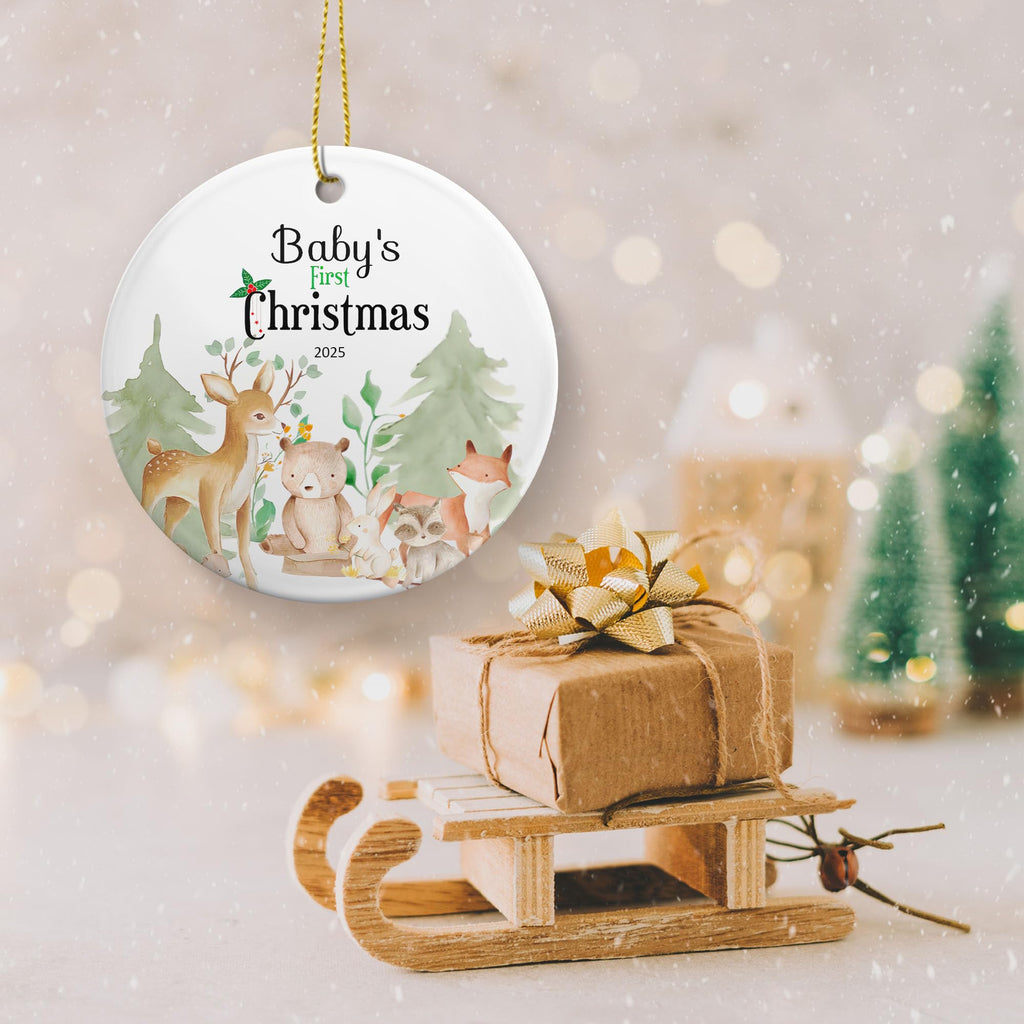 Baby's First Christmas Ornament 2025 Ceramic Decoration E367