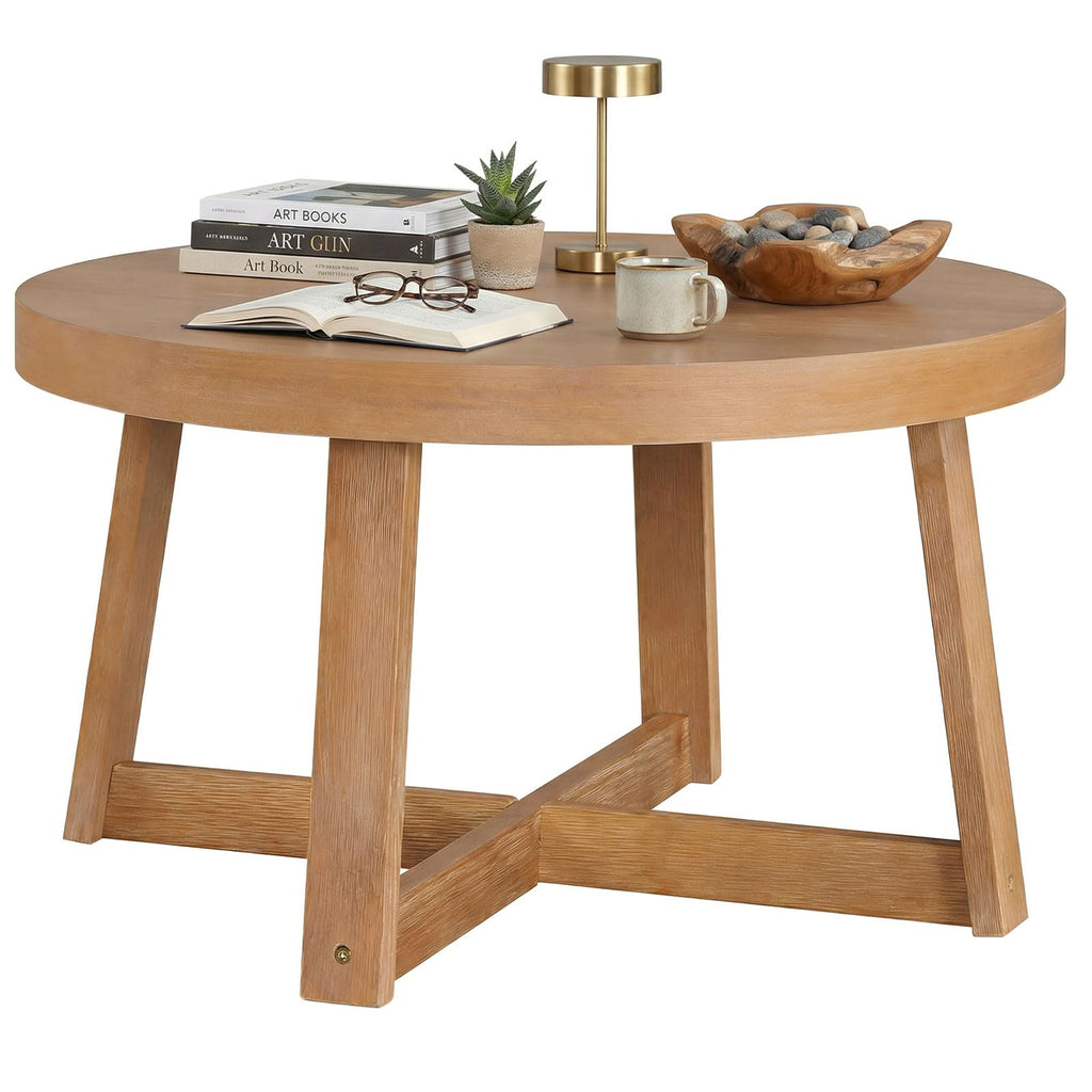 Round Wood Coffee Table R523