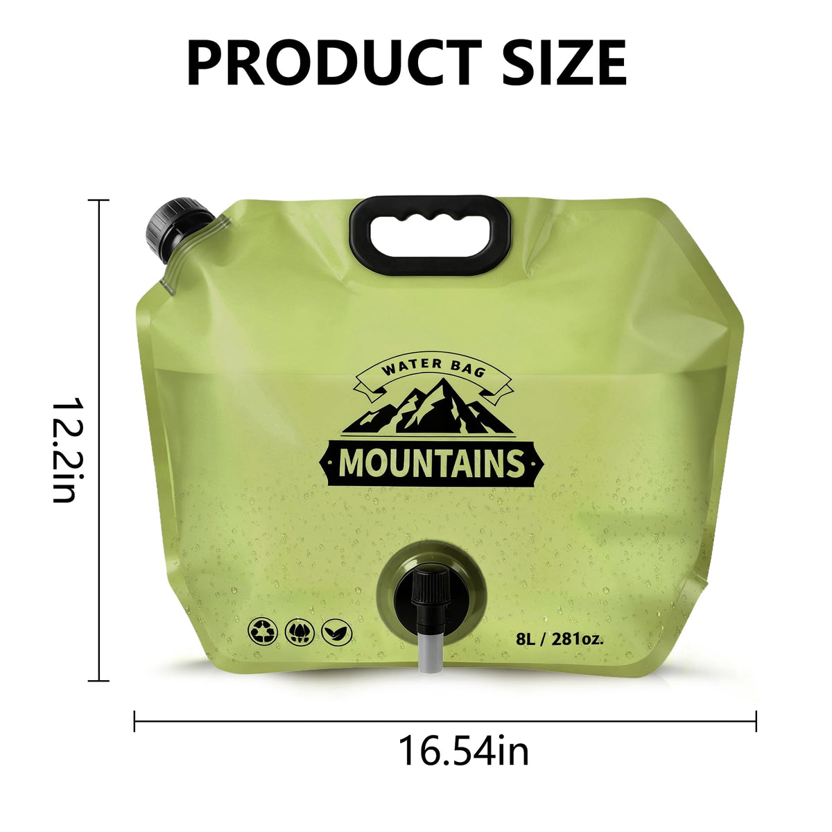 Collapsible 2 Gallon BPA-free Water Container O33392