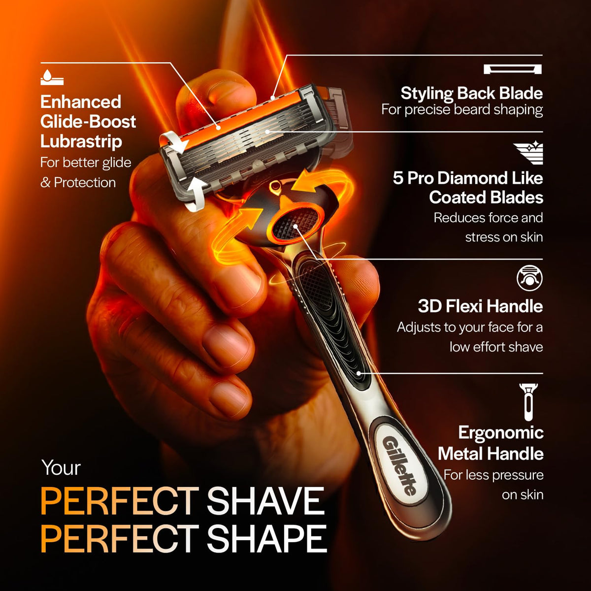 Men's Razor Blades 8 Blade Refills B57398