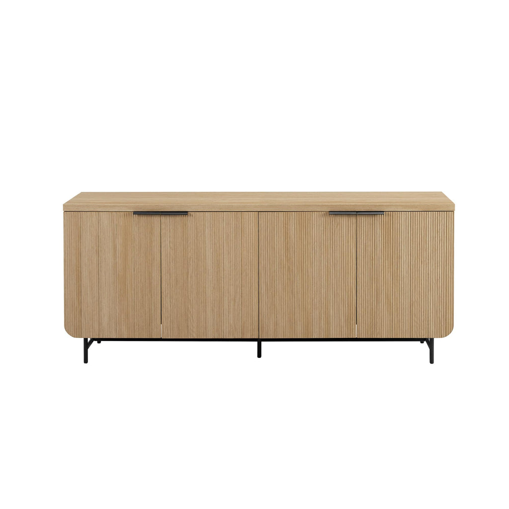 69 Inch Coastal Oak Sideboard Buffet Z9181