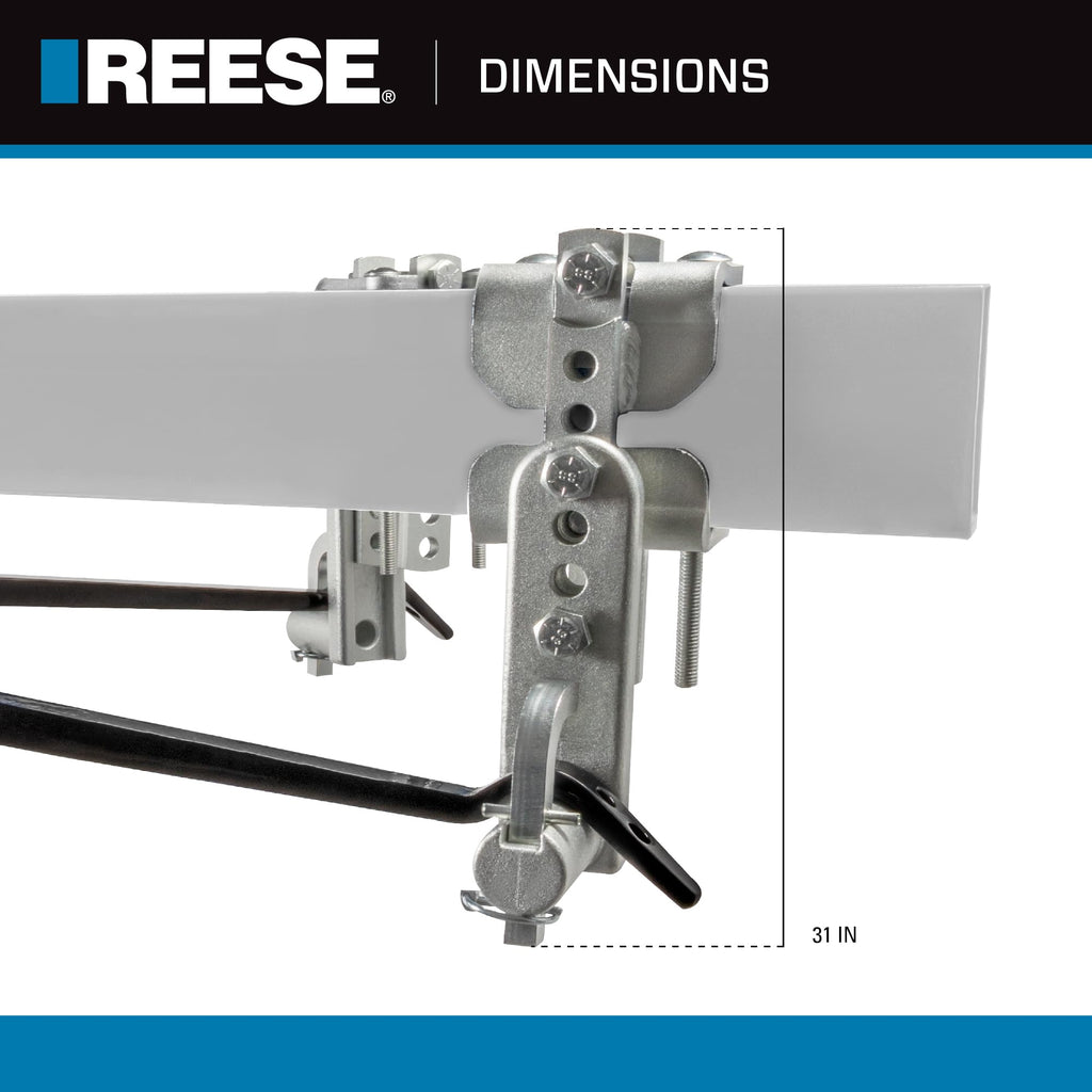 Weight Distribution Hitch with Active Sway Control, 6,000 lbs. Capacity, Black U31943