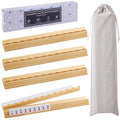 Wooden Mahjong Racks with Magnetic Pushers Set of 4 S8612