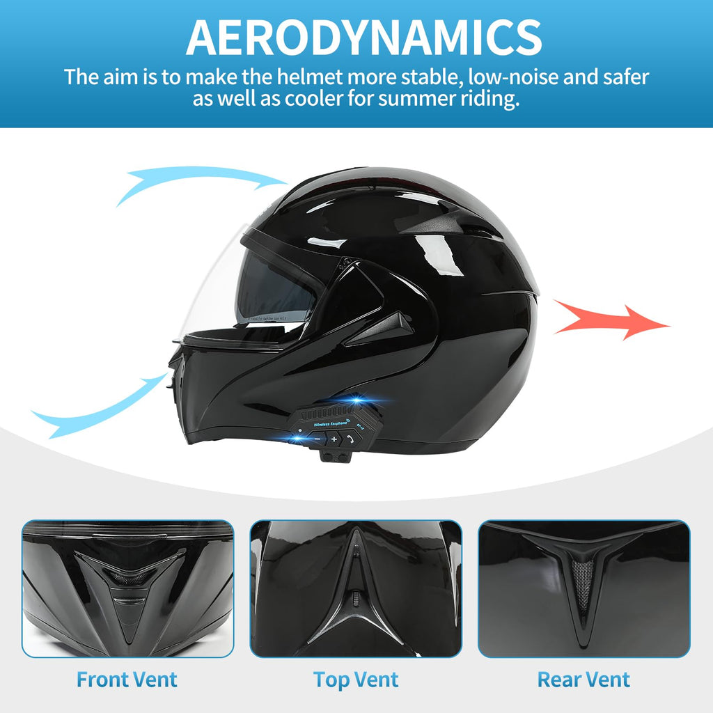 DOT Approved Bluetooth Modular Helmet K7645