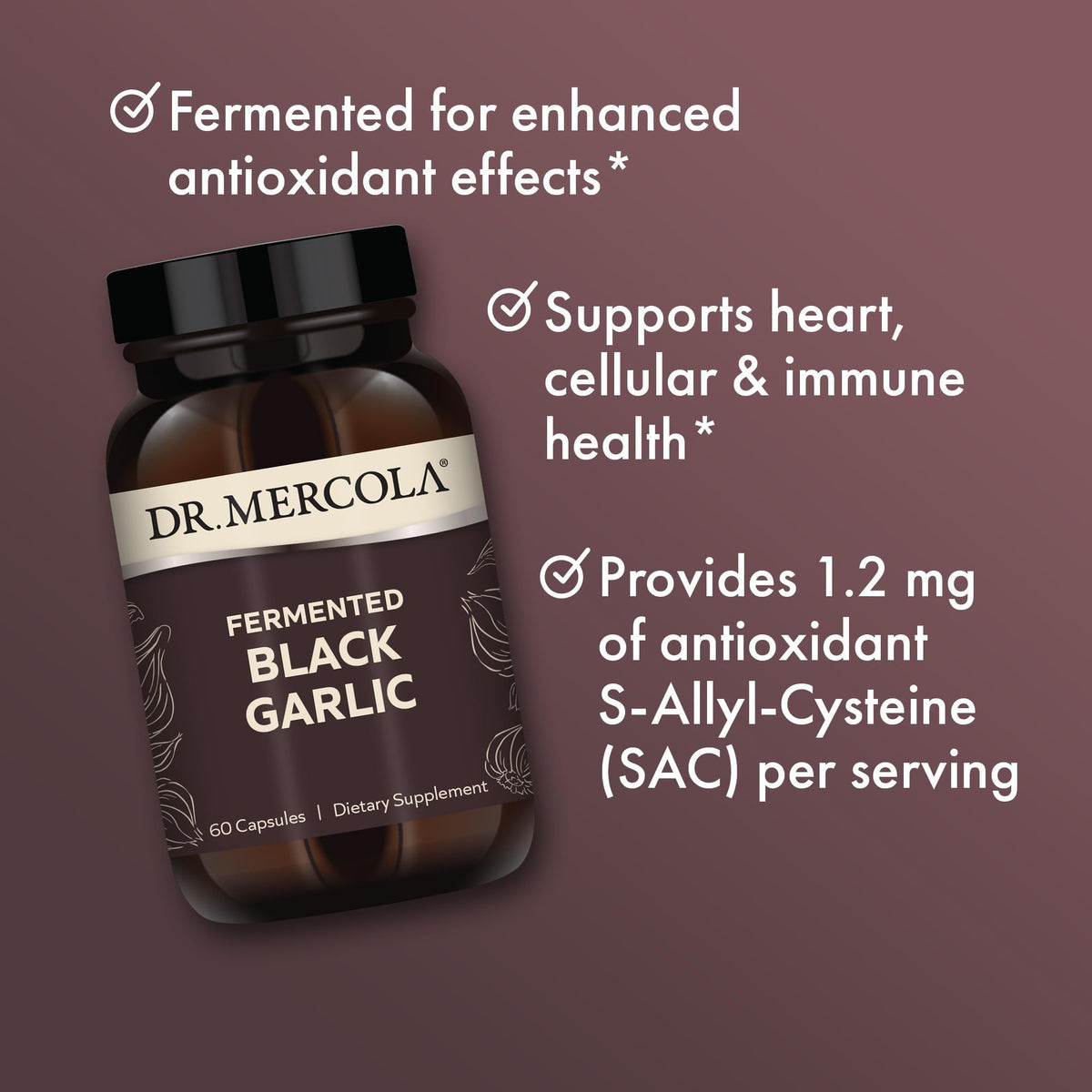 Fermented Black Garlic 60 Capsules M50270