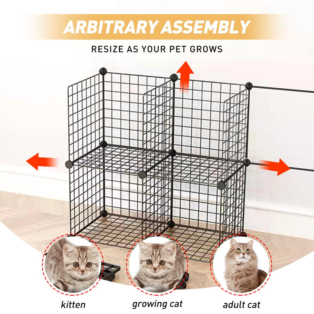 Large Cat Cage Detachable Metal Wire Playpen V46037