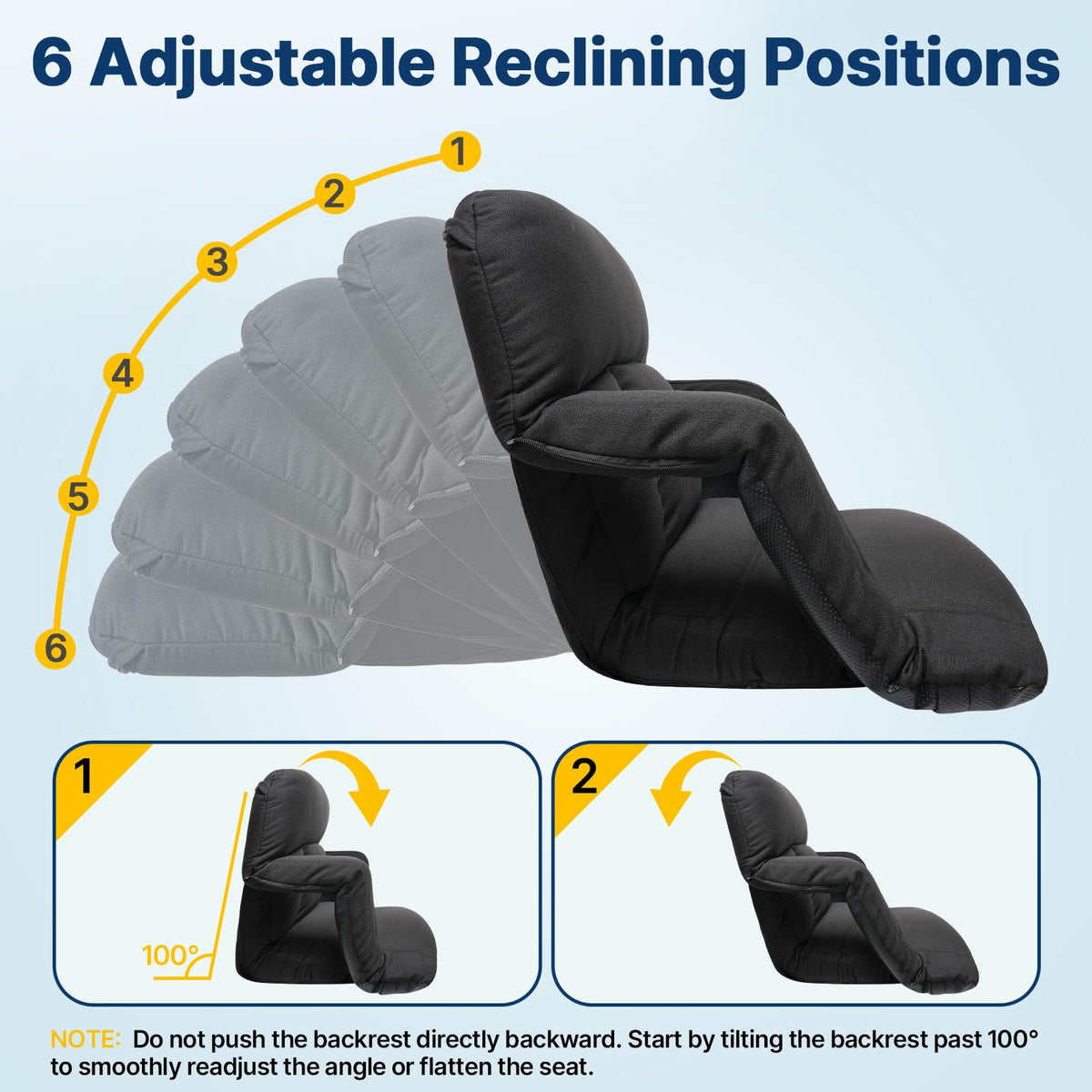 25'' Stadium Seat with Back Support, 2pcs O6479