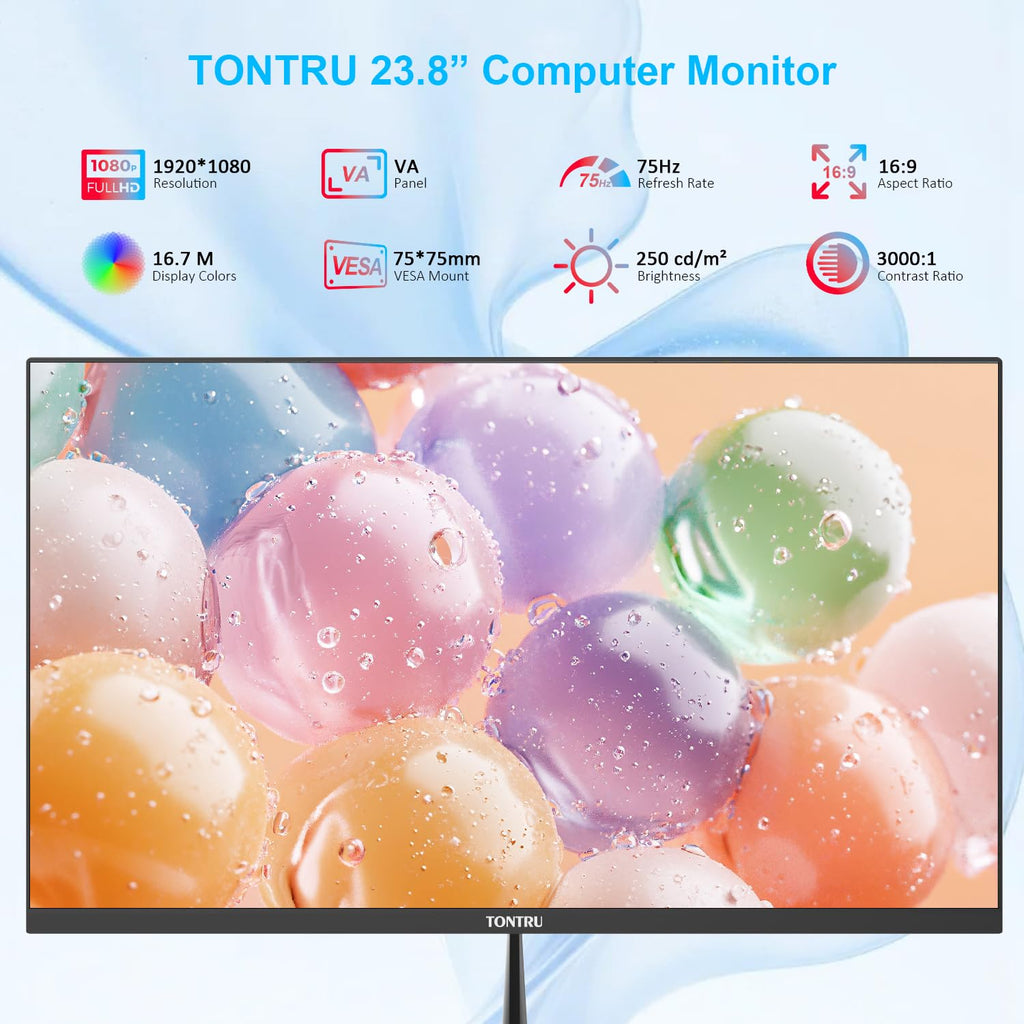 23.8 inch Full HD VA Monitor 75Hz Black K12638