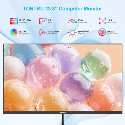 23.8 inch Full HD VA Monitor 75Hz Black K12638