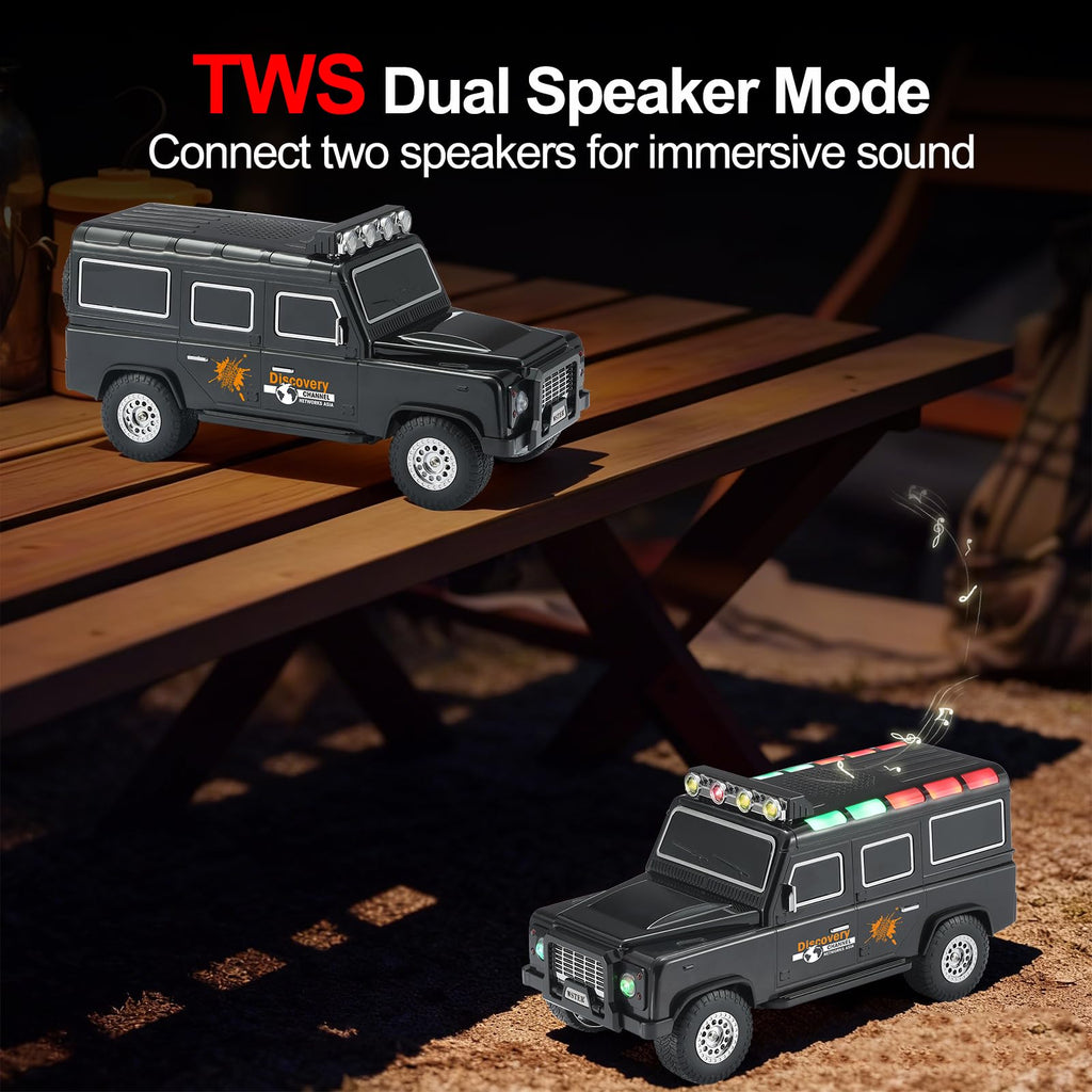 Black Off-Road Bluetooth Speaker with Roof Lights N195