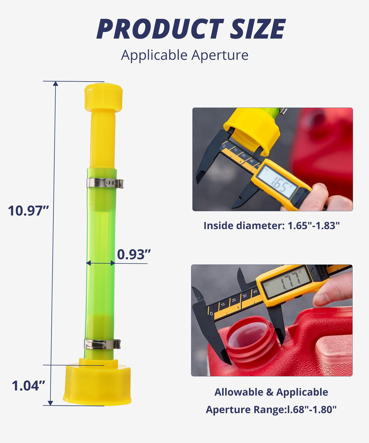 Gas Can Spout Replacement with Sealing Ring & Cap O681