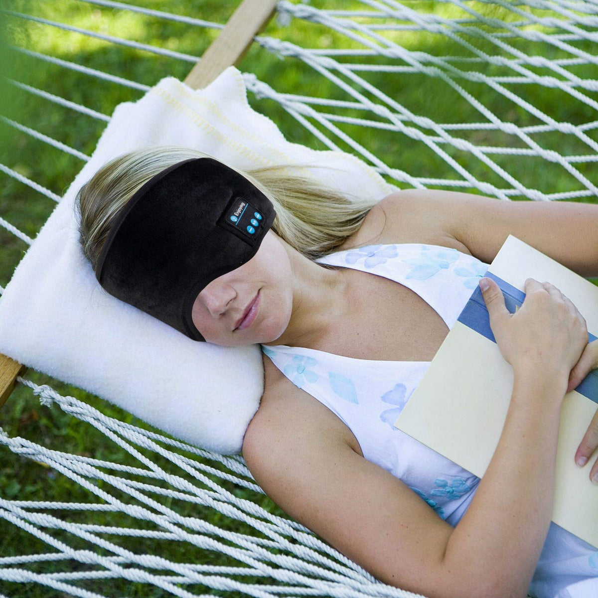 Bluetooth Sleep Headphones Eye Mask with Built-in Speakers Microphone R79993