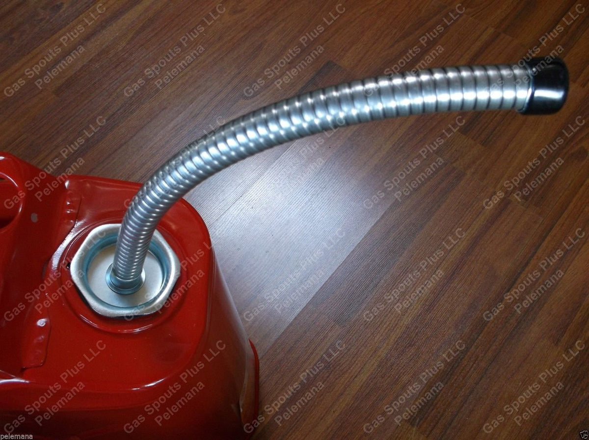 5 Gallon Military Jerry Gas Can Flexible Metal Nozzle D90712