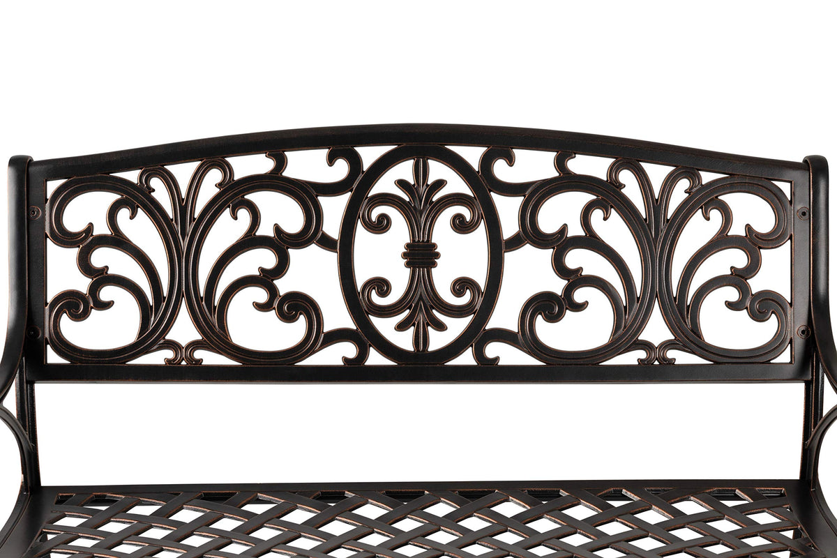 Cast Aluminum Bench H8734