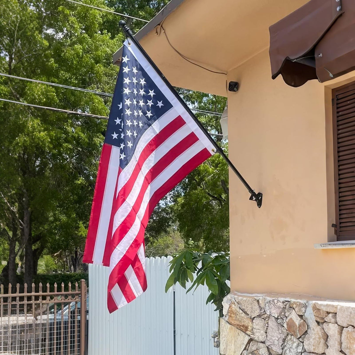 5FT Stainless Steel Flag Pole with Holder H341