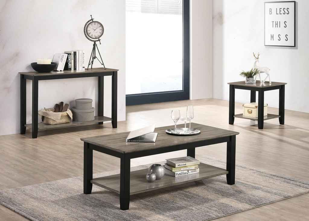 Square End Table with Walnut Veneer Top and Open Shelf Storage L762