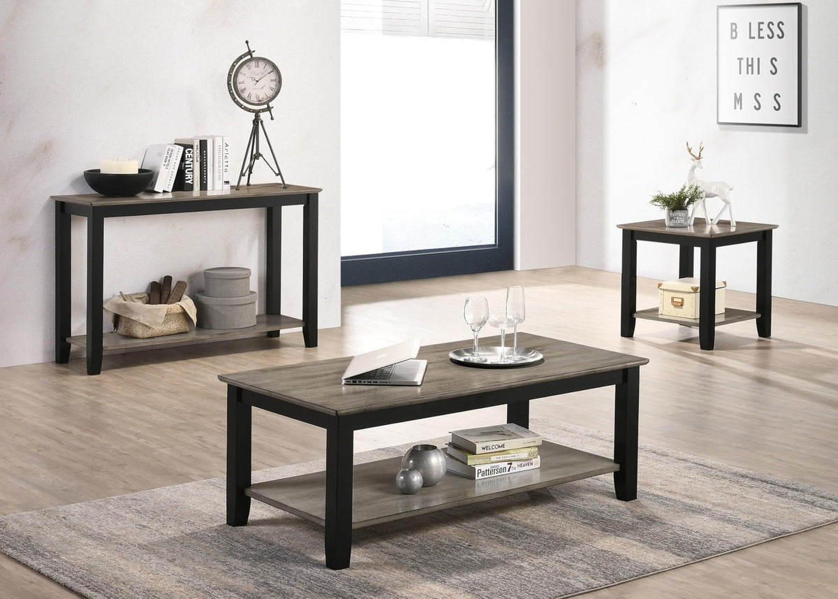 Square End Table with Walnut Veneer Top and Open Shelf Storage L762
