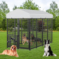 Heavy Duty Outdoor Dog Kennel with Rotating Bowls C343