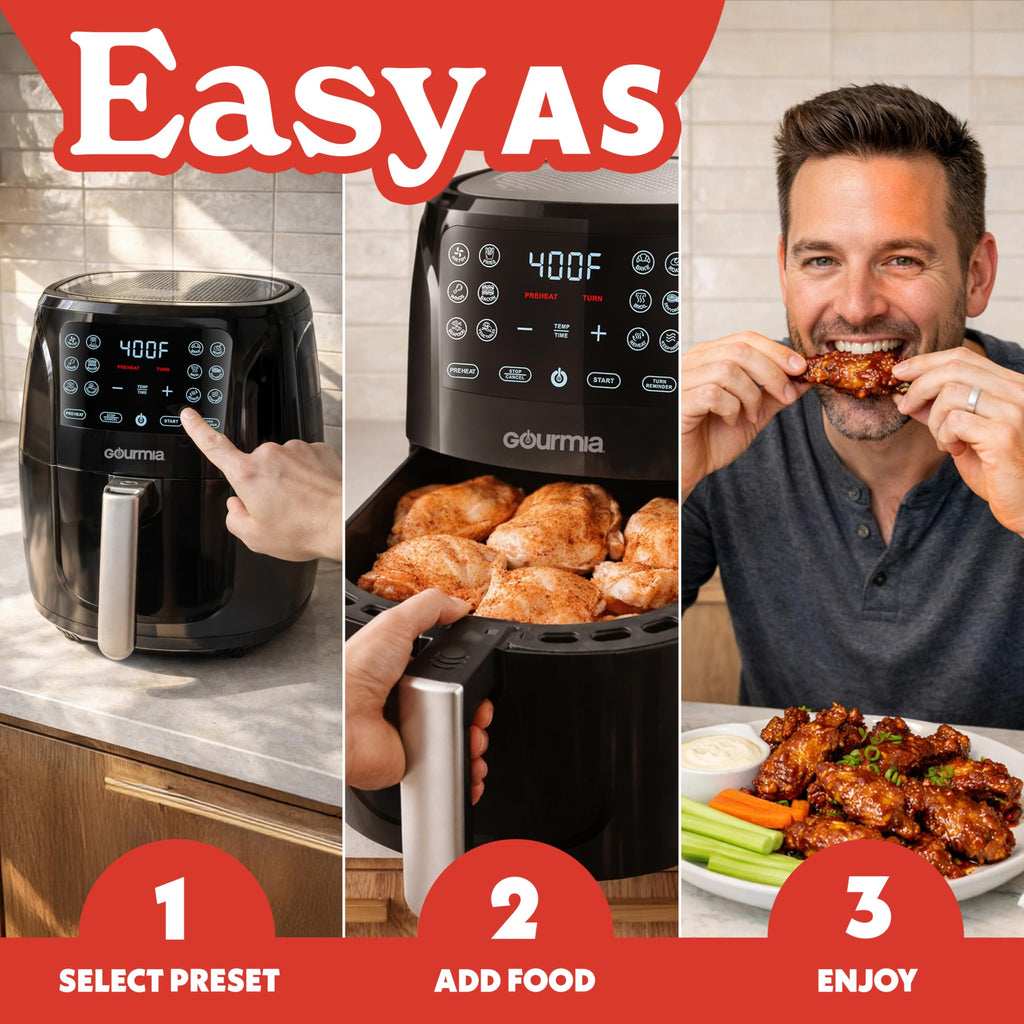 Black 6 Qt Air Fryer K1737
